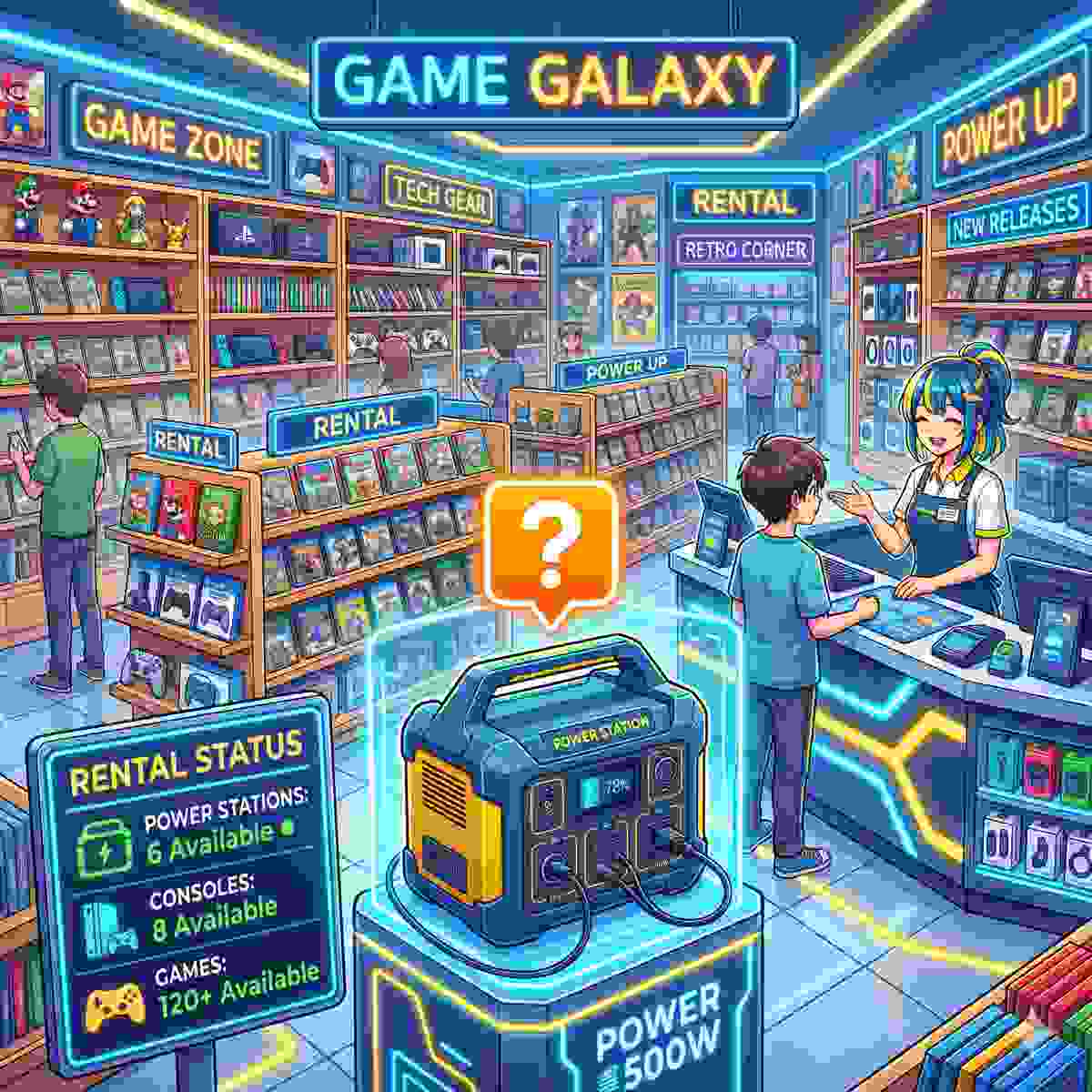 別のホームセンター売り場で商品を見る20代日本人女性と子猫