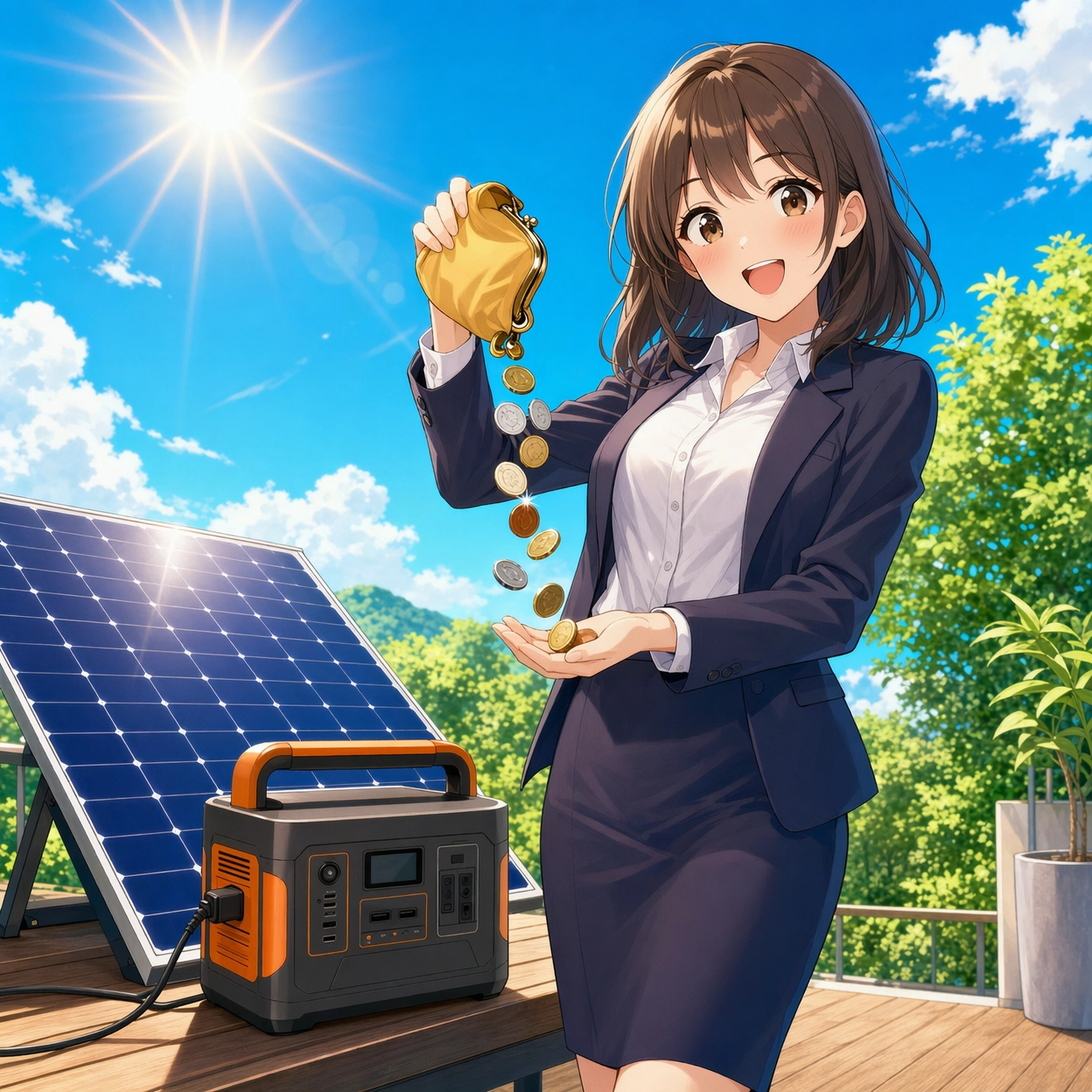 ポータブル電源とソーラーパネルで元を取るのは可能か