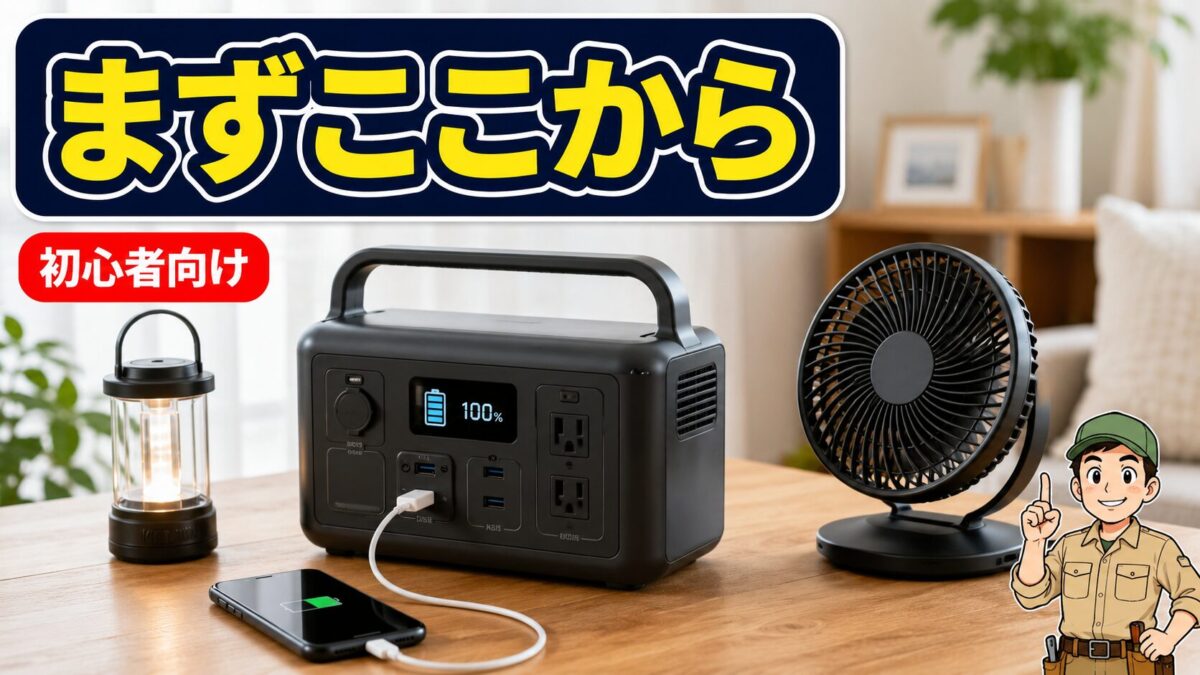 ポータブル電源選びを最初に確認するトップページ用画像