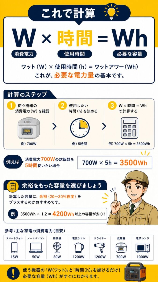 容量計算の図