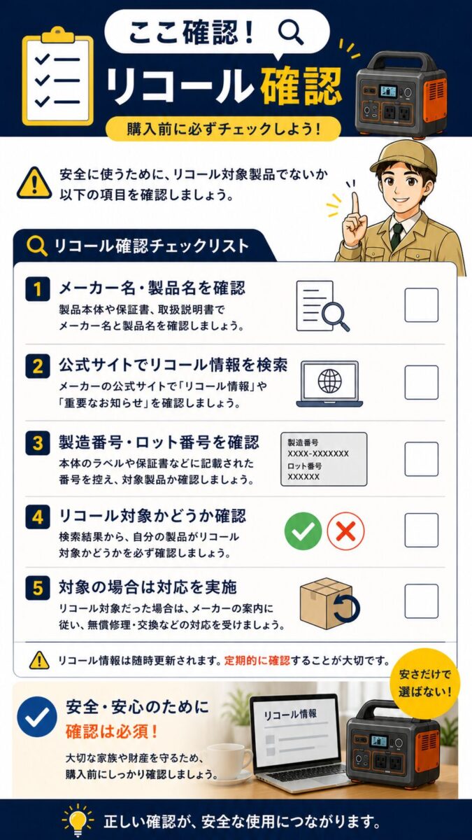 リコール確認