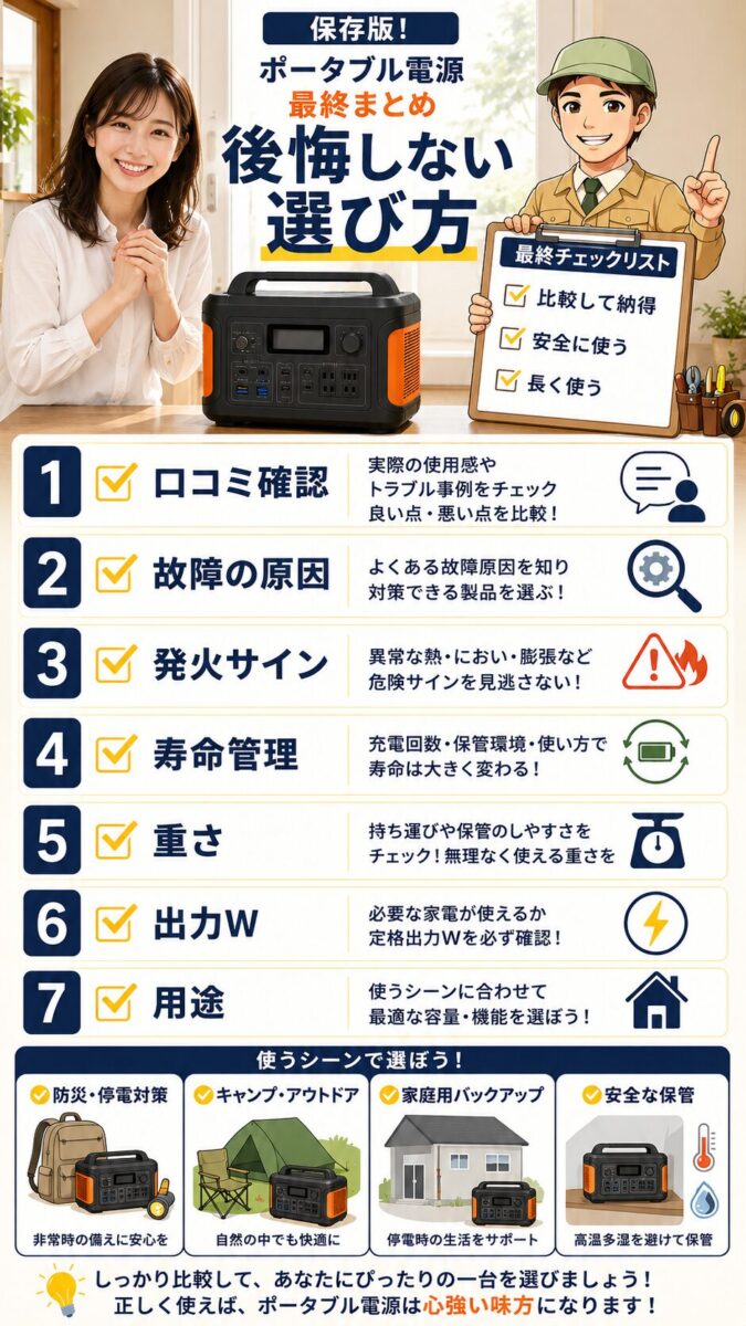 Jackeryポータブル電源の口コミを参考に最適な一台を選ぶまとめ画像