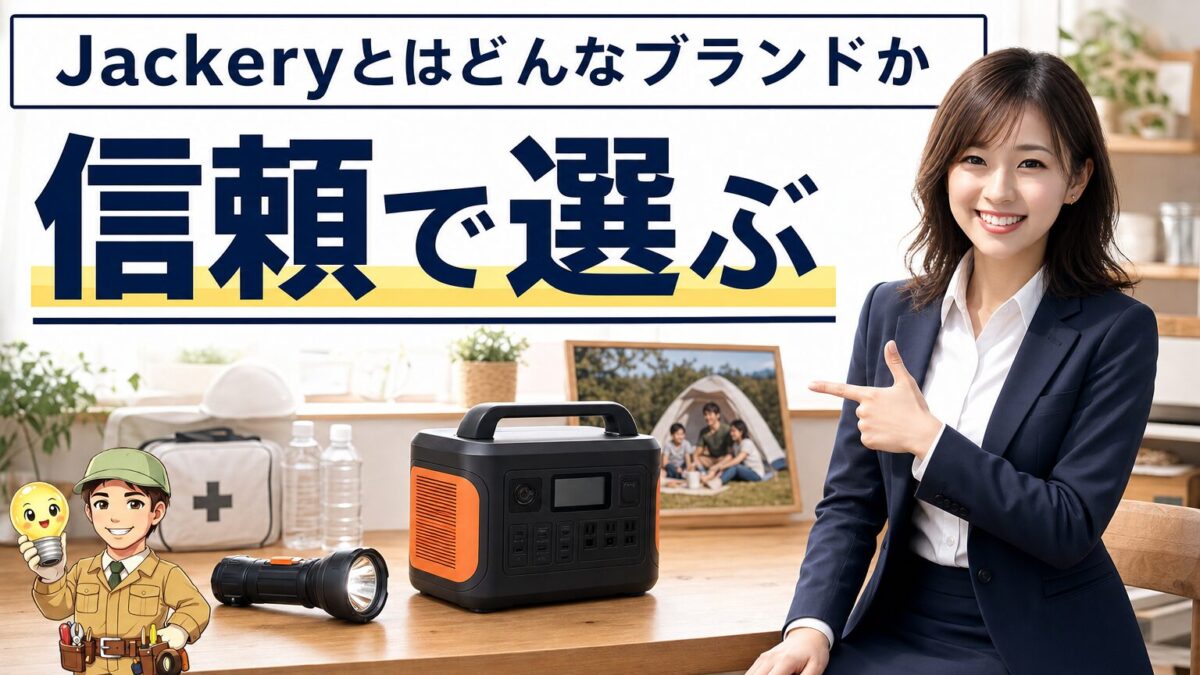 ポータブル電源ブランドの信頼性とサポートを表すイメージ