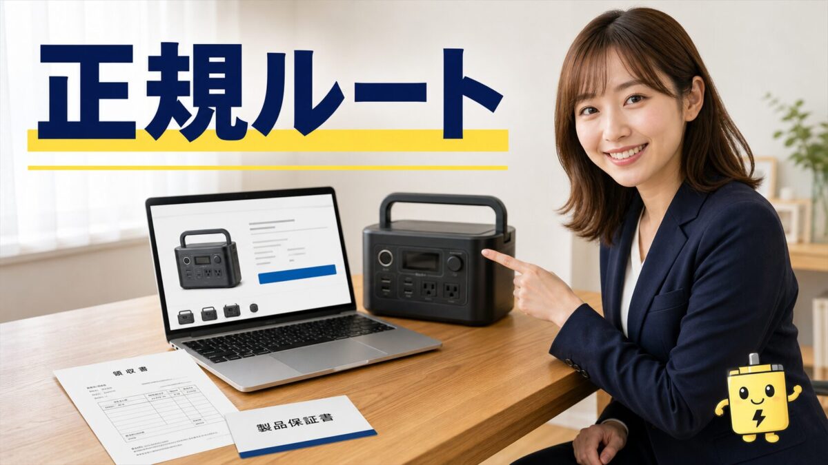Jackery製品を公式ルートで安全に購入する方法を示す画像