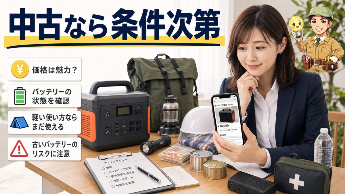 旧型Jackeryを今も買う価値があるか判断する画像
