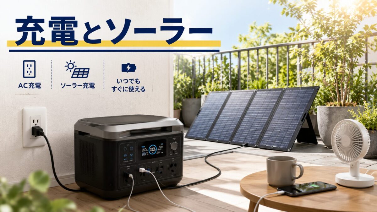 ポータブル電源の充電・ソーラーパネル記事一覧