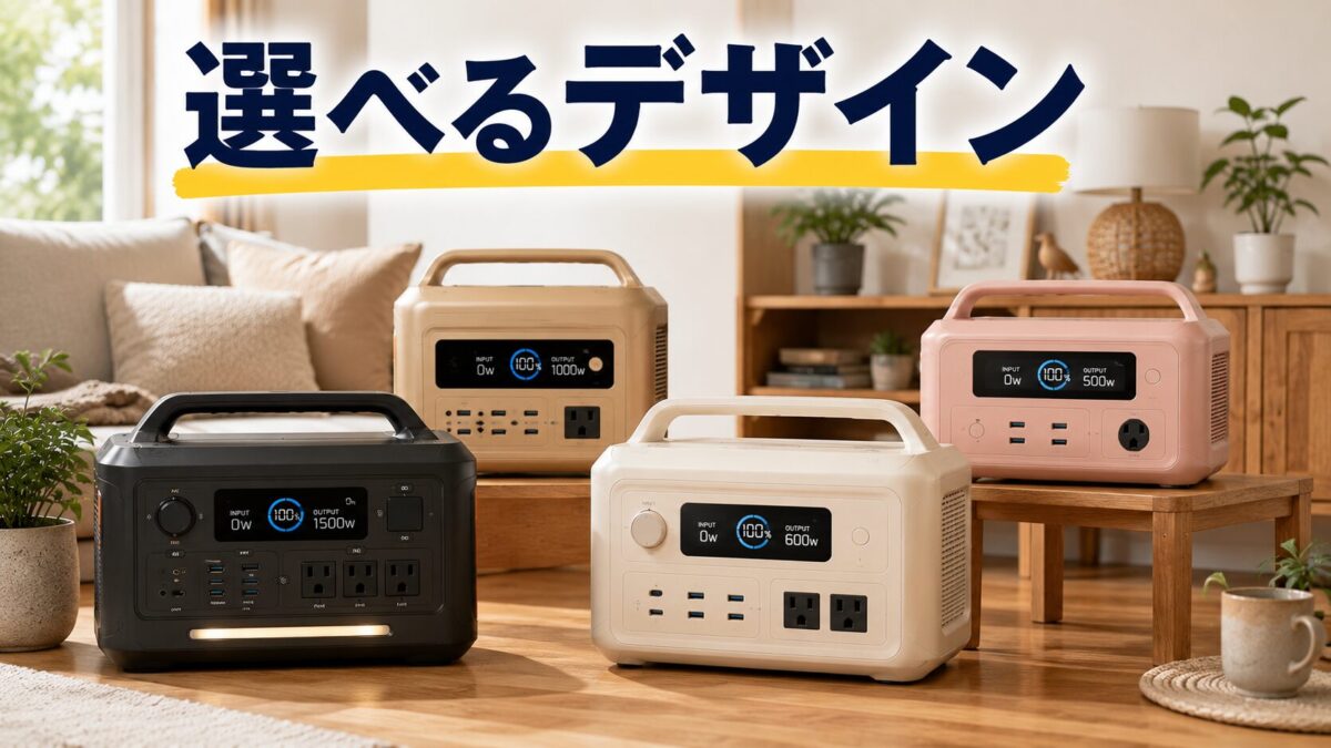 デザイン性の高いポータブル電源の選択肢