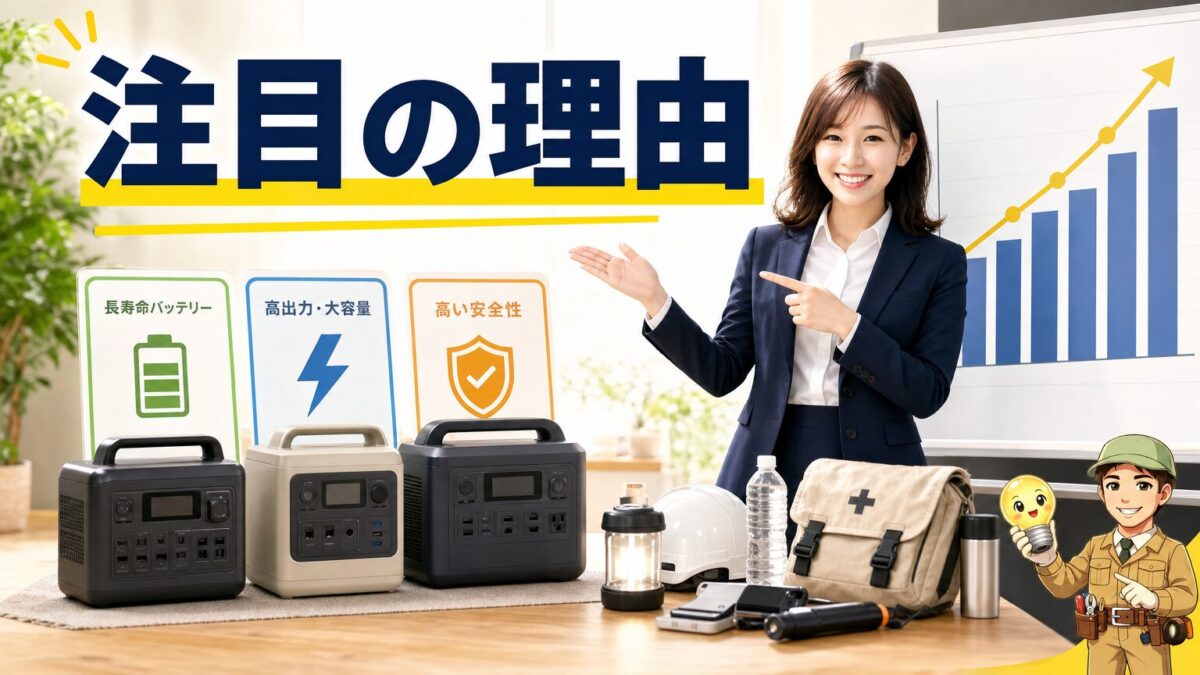 新興ポータブル電源ブランドが注目される理由を示す画像