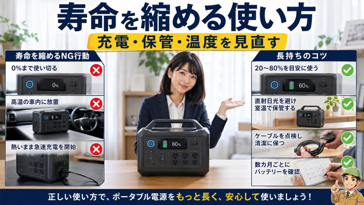 寿命を縮める保管方法と長持ちする管理方法の比較