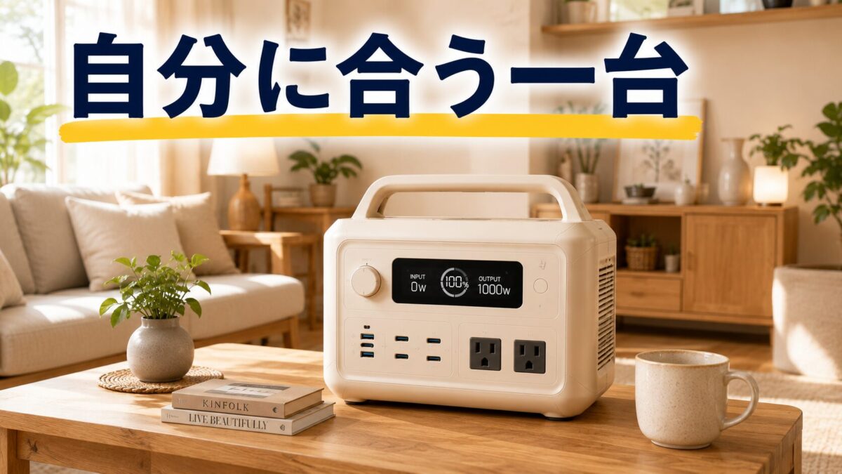 インテリアになじむポータブル電源の選び方